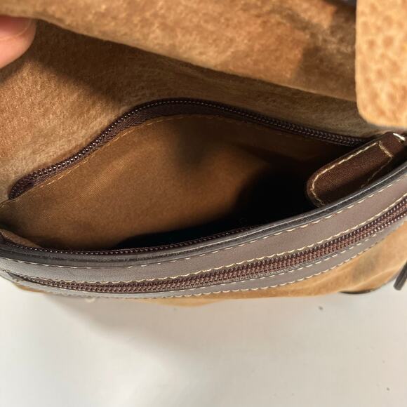 Wilsons Leather Y2K Retro Suede Sling Shoulder Bag Small Convertible Backpack main image 10